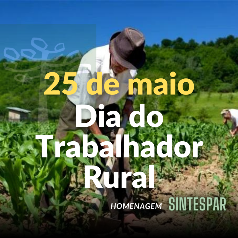 De Maio O Dia Do Trabalhador Rural Sintespar